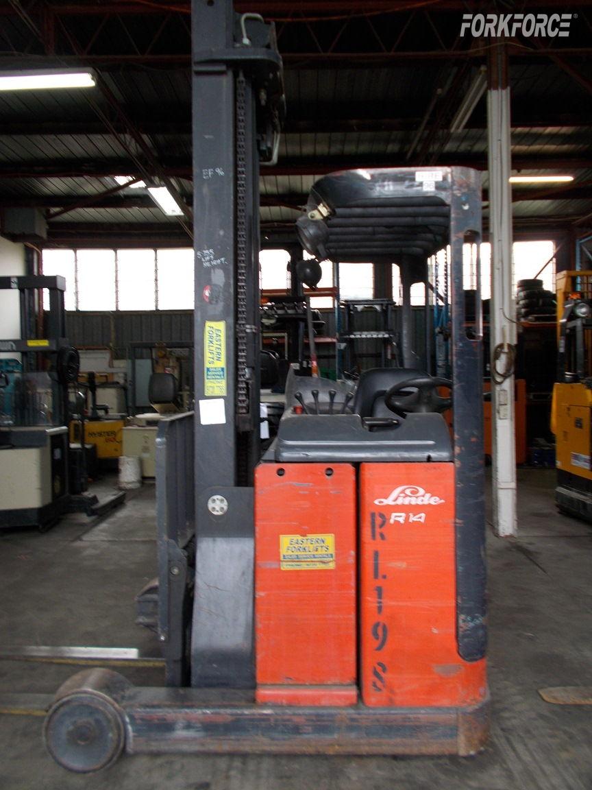 Used 1.4 Tonne Electric Linde Rider Reach Truck