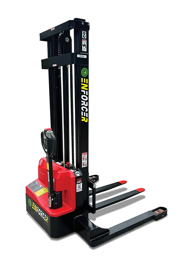 Enforcer 1.5T Lithium Walkie Stacker With Straddle Leg