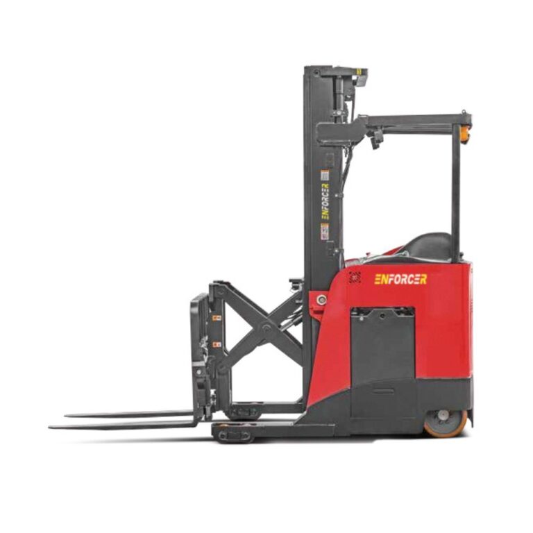 Enforcer 1.6T Stand-On Reach Truck – Double Deep