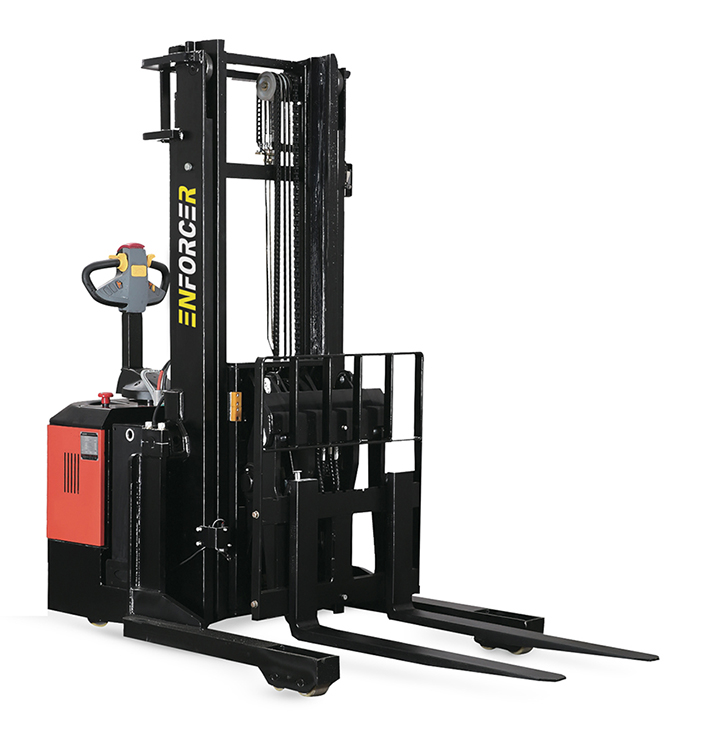 Enforcer 1.5T Lithium Walkie Reach Stacker With Pantographic Reach